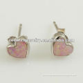 fashion pink opal stone jewelry earrings
